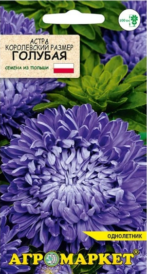 Астра Королевский размер голубая, 0,5 г (Агромаркет) Астра Королевский размер голубая, 0,5 г (Агромаркет)