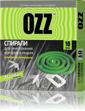 Спирали OZZ от комаров, 10 шт