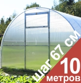 Теплица &quot;Титан&quot; из трубы 40x20, 10 м - шаг 67 см