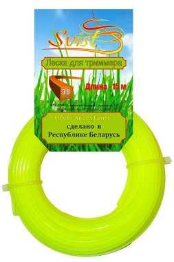 Леска для триммера 3,3*15 квадрат SVIST NEW