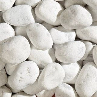 Галька мраморная Bianco Carrara 25-40 мм, 25 кг