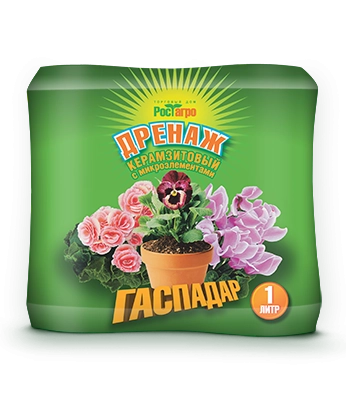 Дренаж &quot;Гаспадар&quot; керамзитовый с микроэлементами, 1 л