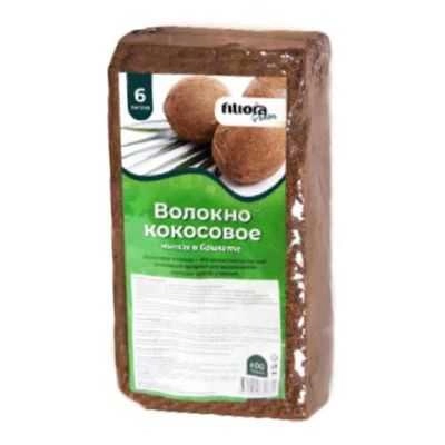 Волокно кокосовое чипсы в брикете Filiora Green 600 г