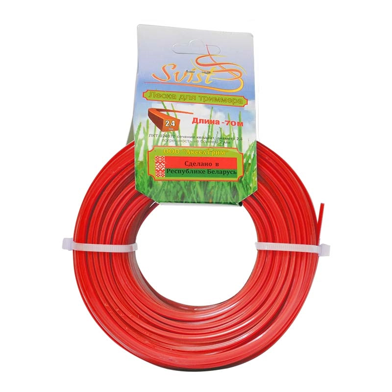 Леска для триммера 2,4*70 звезда SVIST NEW Леска для триммера 2,4*70 звезда SVIST NEW