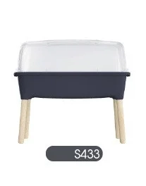 Горшок пластиковый на ножках RESPANA PLANTER WOOD HIGH SET