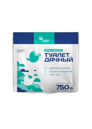 Биоактиватор ТУАЛЕТ ДАЧНЫЙ 750 л (30 г)