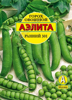 Горох Ранний 301, 25 г (АЭЛИТА)