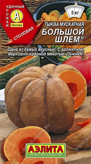Тыква мускатная Большой шлем, 1 г (АЭЛИТА) Тыква мускатная Большой шлем, 1 г (АЭЛИТА)