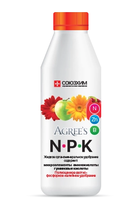 Удобрение Агрис NPK 0.5 л жидкое органоминеральное