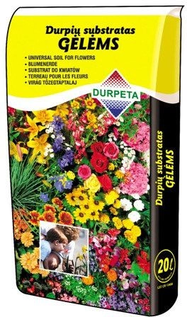 Грунт Durpeta универсальный торфяной для цветов, 20 л