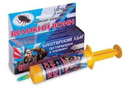 Гель от муравьев и тараканов Великий Воин, 45 г