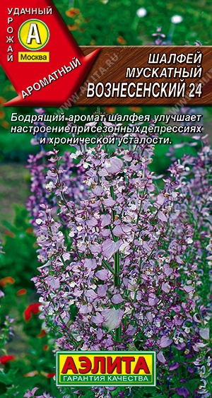 Шалфей мускатный Вознесенский 0,2 г (АЭЛИТА) Шалфей мускатный Вознесенский 0,2 г (АЭЛИТА)