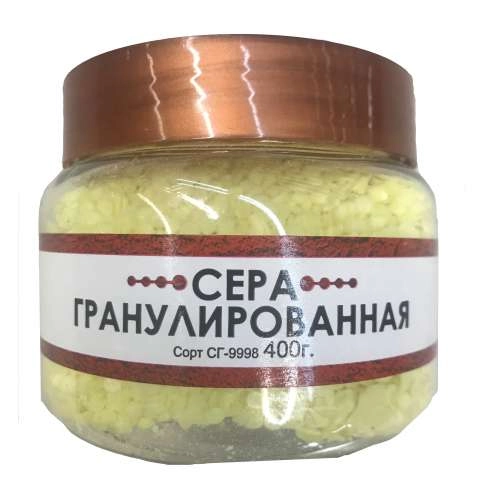Сера гранулированная сорт СГ-9998 400 г Сера гранулированная сорт СГ-9998 400 г
