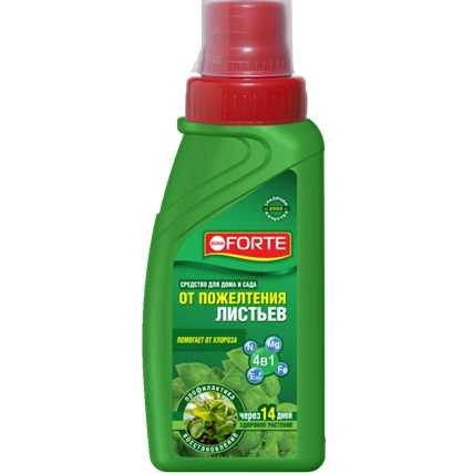 Средство Bona Forte 4в1 от пожелтения листьев, 285 мл