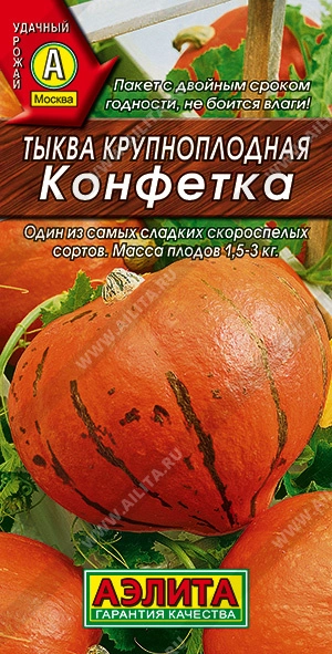 Тыква крупноплодная Конфетка 2 г (АЭЛИТА) Тыква крупноплодная Конфетка 2 г (АЭЛИТА)