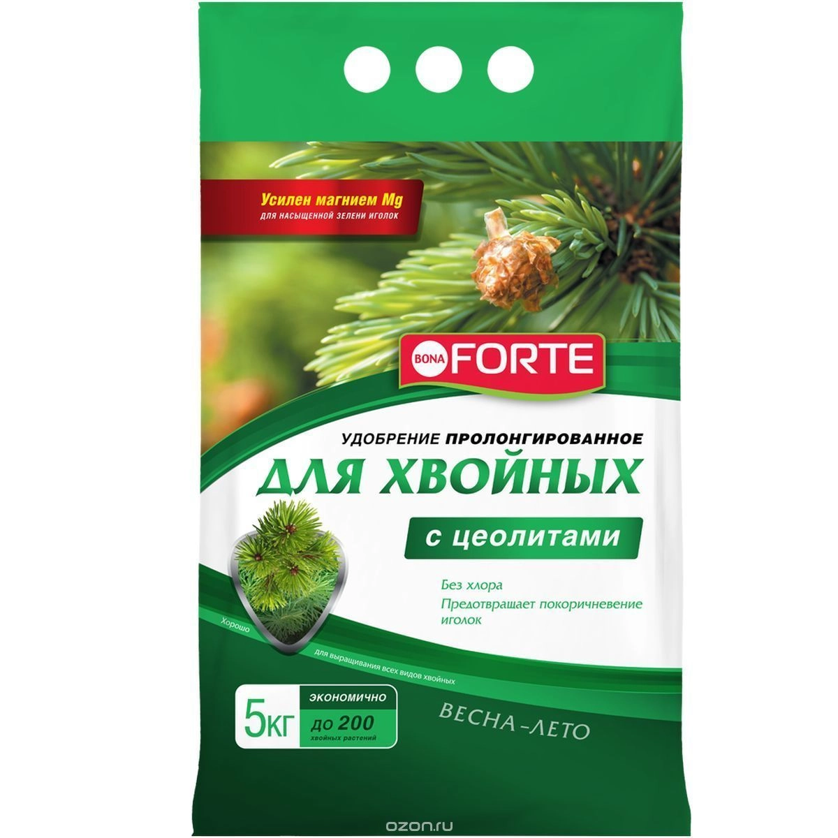 Удобрение Bona Forte для хвойных, 5 кг Удобрение Bona Forte для хвойных, 5 кг