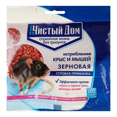 Зерновая приманка от грызунов, 100 г