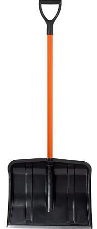 Лопата пластиковая Цикл Стандарт Богатырь с металлическим черенком 500*400 мм