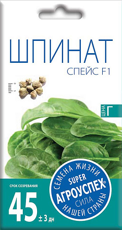 Шпинат Спейс F1, 2 г (Агроуспех)