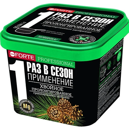 Удобрение Bona Forte Хвойное с биодоступным кремнием гранулированное пролонгированное, 1 л