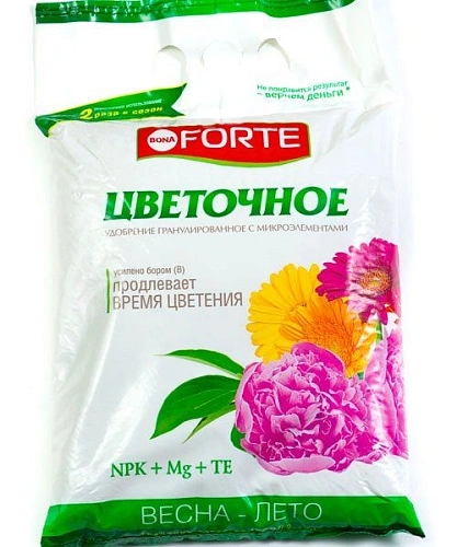Удобрение Bona Forte цветочное (1 кг) Удобрение Bona Forte цветочное (1 кг)