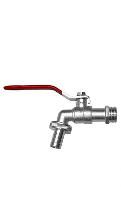 ФК2 Кран для шланга 1/2&quot;, резьба 3/4&quot; цинк, никелировка