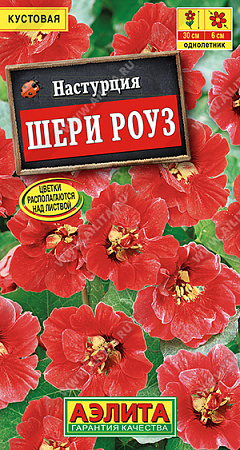 Настурция Шери Роуз карликовая, 1 г (Аэлита)