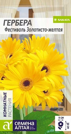 Гербера Фестиваль Золотисто-желтая, 3 шт Гербера Фестиваль Золотисто-желтая, 3 шт