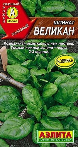 Шпинат Великан, 3 г (Аэлита) Шпинат Великан, 3 г (Аэлита)