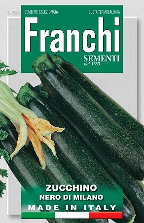 Кабачок цукини Черный из Милана, 5 г (Franchi) Кабачок цукини Черный из Милана, 5 г (Franchi)
