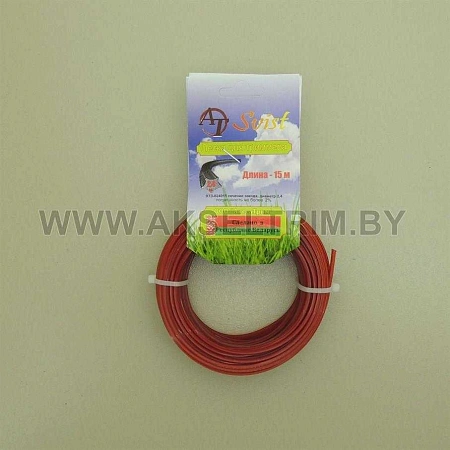 Леска для триммера 2,4*15 звезда MITA Леска для триммера 2,4*15 звезда MITA