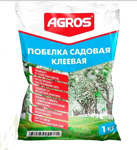 Побелка садовая клеевая, 1 кг Побелка садовая клеевая, 1 кг