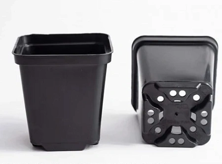 Горшок для рассады 15*15*15 см, объем 2,7 л (литой)