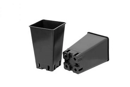 Горшок для рассады высокий 12*12*20 см, 2 л, литой