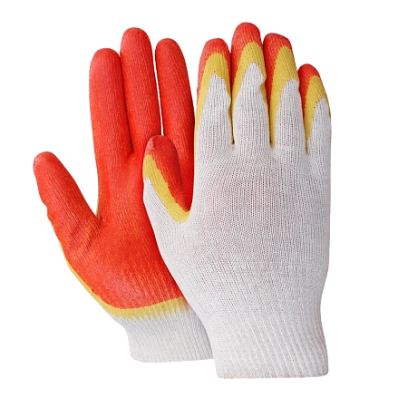 Перчатки х/б с двойным латексным покрытием