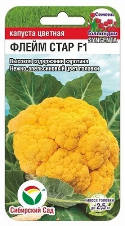 Капуста цветная Флейм Стар, 10 шт (Сиб Сад)