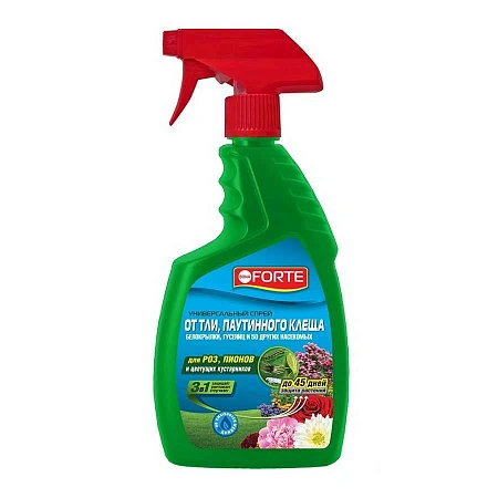 Спрей Bona Forte от тли, паутинного клеща и других 50 видов насекомых, 750 мл Спрей Bona Forte от тли, паутинного клеща и других 50 видов насекомых, 750 мл