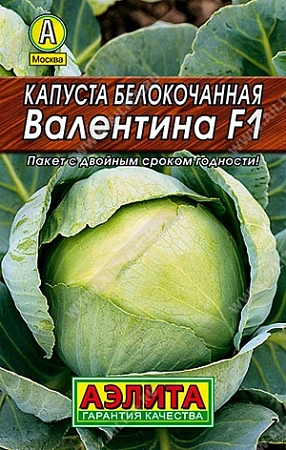 Капуста белокочанная Валентина, 0,1 г (АЭЛИТА) Капуста белокочанная Валентина, 0,1 г (АЭЛИТА)