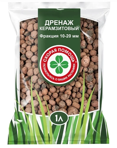 Дренаж керамзитовый Скорая помощь, 1 л Дренаж керамзитовый Скорая помощь, 1 л