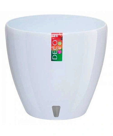 Горшок ДЕКО ТВИН белый, 5,8 л
