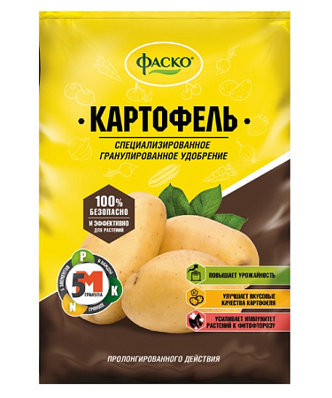 Удобрение сухое Фаско 5М для картофеля гранулированное, 3 кг Удобрение сухое Фаско 5М для картофеля гранулированное, 3 кг