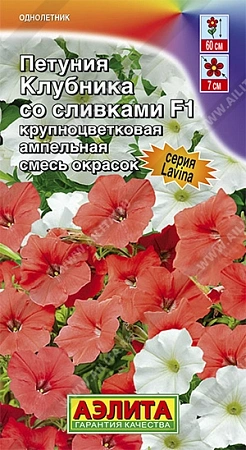 Петуния Клубника со сливками F1, 10 шт