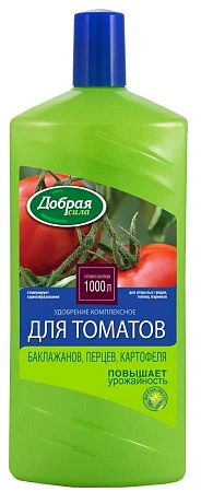 Удобрение Добрая сила для томатов, перцев и баклажанов, 1 л