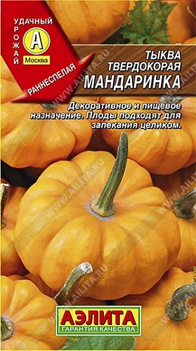 Тыква твердокорая Мандаринка, 1 г (АЭЛИТА) Тыква твердокорая Мандаринка, 1 г (АЭЛИТА)