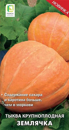 Тыква Землячка крупноплодная, 10 шт (Поиск)