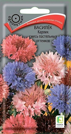 Василек Карлик, смесь пастельных оттенков 0,1 г (Поиск) Василек Карлик, смесь пастельных оттенков 0,1 г (Поиск)