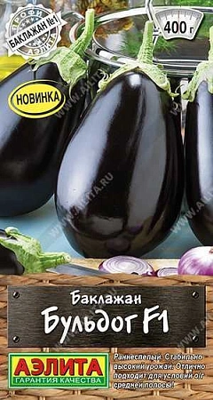 Баклажан Бульдог F1, 10 шт (АЭЛИТА) Баклажан Бульдог F1, 10 шт (АЭЛИТА)