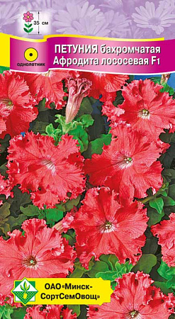 Петуния гибридная бахромчатая Афродита лососевая F1, 7 шт (МССО)