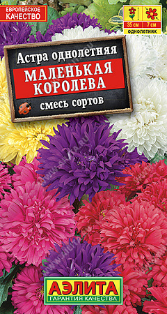 Астра Маленькая королева, смесь сортов 0,2 г (Аэлита) Астра Маленькая королева, смесь сортов 0,2 г (Аэлита)