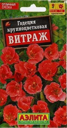 Годеция Витраж крупноцветковая, 0,05 г (АЭЛИТА) Годеция Витраж крупноцветковая, 0,05 г (АЭЛИТА)